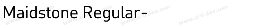 Maidstone Regular字体转换